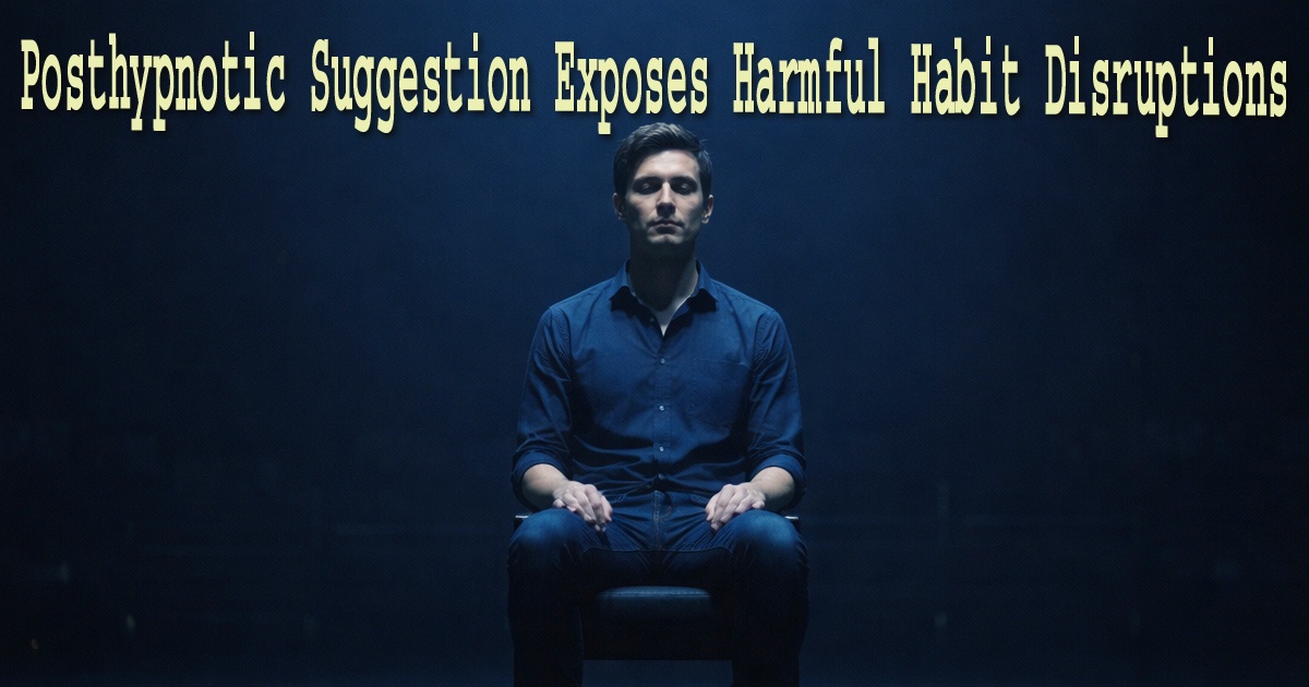 person in trance state showing posthypnotic suggestion influence