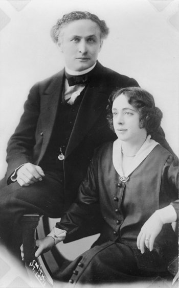 Harry Houdini and his wife Bess, whose secret code became the center of the Arthur Ford séance