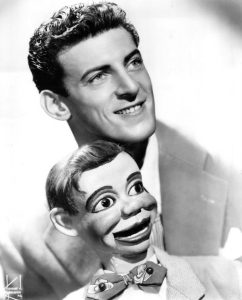 Paul Winchell performing with Jerry Mahoney during the early years of his television career.
