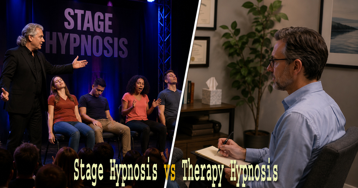 Stage Hypnosis vs Therapy Hypnosis