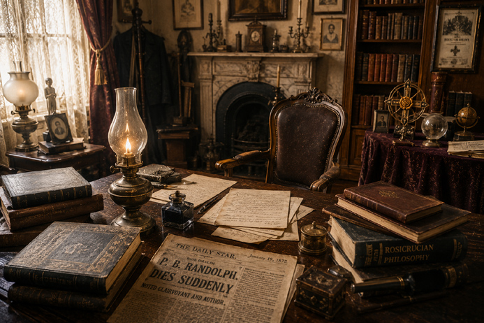 Paschal Beverly Randolph Victorian study representing the clairvoyant writer’s final years