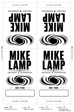 Mike Lamp Table Tent Idea