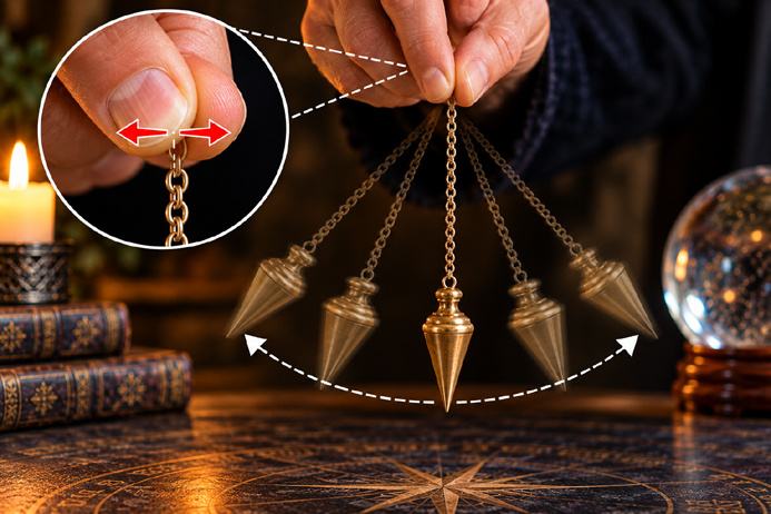 Why Does a Pendulum Move? Tiny finger movements creating a larger pendulum swing